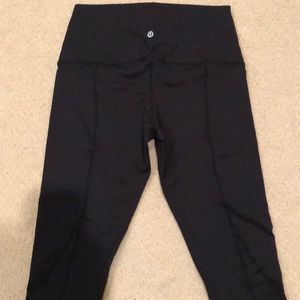 Lululemon High-waisted crop scalloped leggings